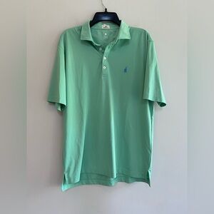 JOHNNIE-O Hangin’ Out Fairway Performance Mesh Golf Polo Shirt, Greenie, M